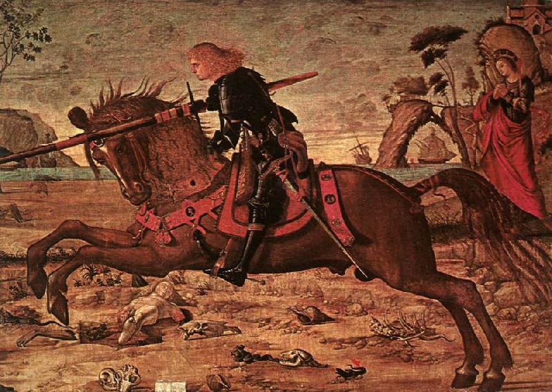 CARPACCIO, Vittore St George and the Dragon (detail) sdgf France oil painting art